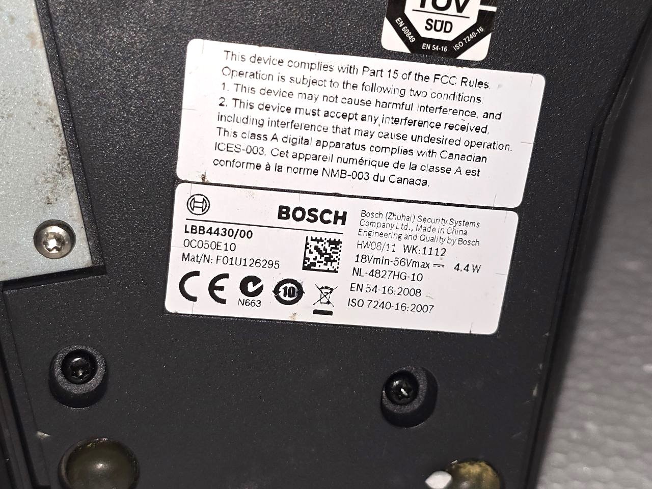 BOSCH LBB443000 CALL STATION WITH PRS-CSR PLUS MICROPHONE ISO 7240-162007 (2)