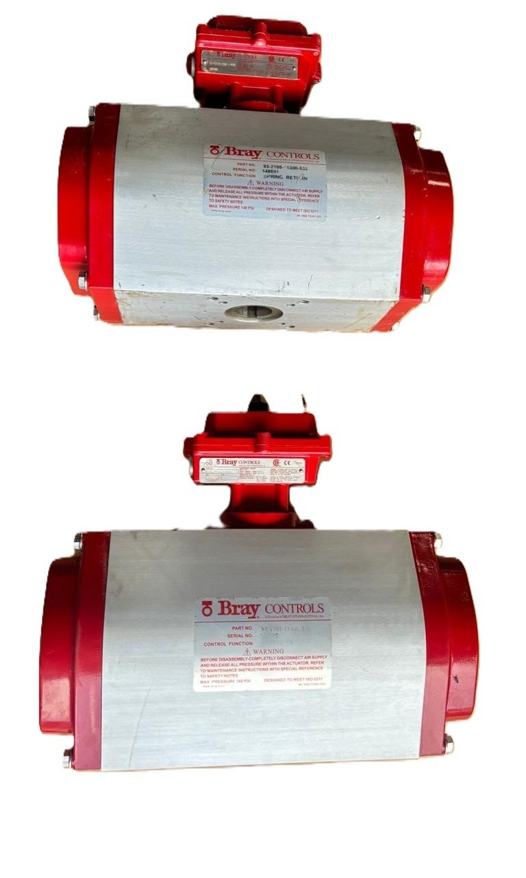 BRAY VALVE CONTROLS 93-2105-11300-532 DOUBLE ACTING ACTUATOR S.N 148891 (2)