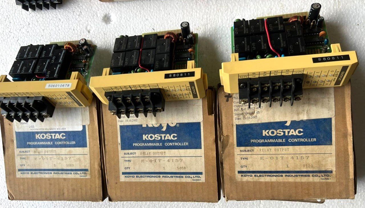 KOYO ELECTRONICS E-01T-4157 OUTPUT PROGRAMMABLE CONTROLLER UNIT J-03 -3 (5)