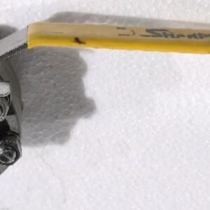 SHARPE F60 THREADED 1/2" BALL VALVE 316 STAINLESS 6000 PSI MAX LOCKING HANDLE CF8M