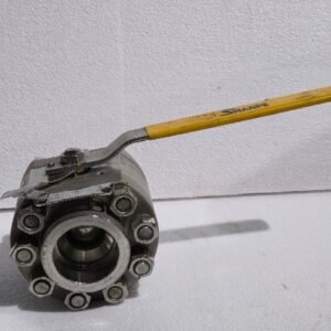 SHARPE F60 THREADED 2" BALL VALVE 316 STAINLESS 6000 PSI MAX LOCKING HANDLE CF8M