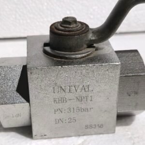 UNIVAL HYDRAULIC SHUTOFF HIGH PRESSURE BALL VALVE KHB-NPT1 315BAR DN25 15:56