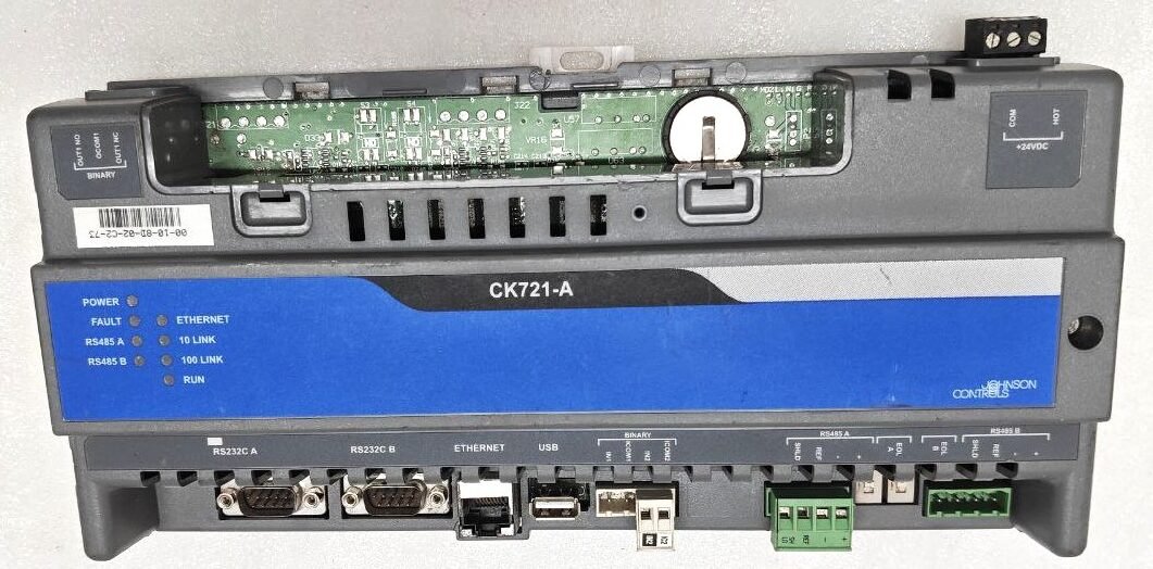 JOHNSON CONTROLS CARDKEY CK721 A NETWORK CONTROLER 27-5379-714 BROKEN FROM SIDE#3 (3)