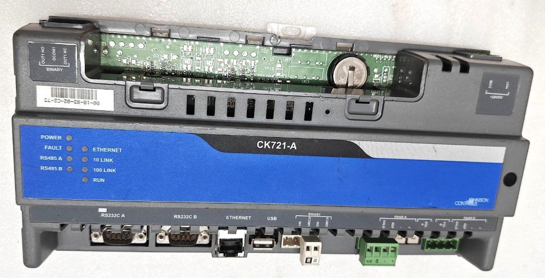 JOHNSON CONTROLS CARDKEY CK721 A NETWORK CONTROLER 27-5379-714 BROKEN FROM SIDE#3 (9)