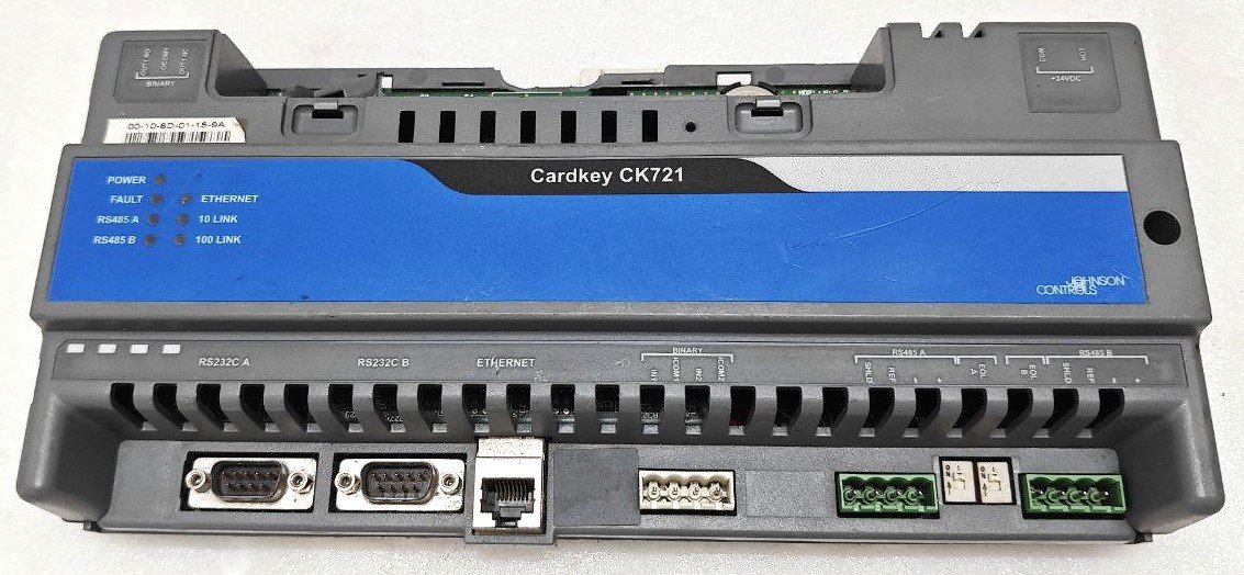 JOHNSON CONTROLS CARDKEY CK721 NETWORK CONTROLER 27-4805-05 BROKEN FROM SIDE#2 (1)