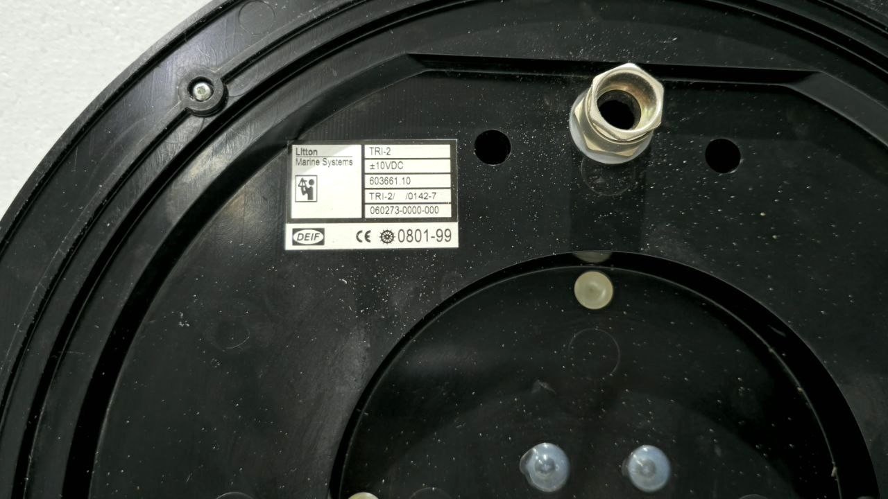 DEIF TRI-2 THREE FACE PANORAMA RUDDER ANGLE INDICATOR 603661.10 10VDC (13)