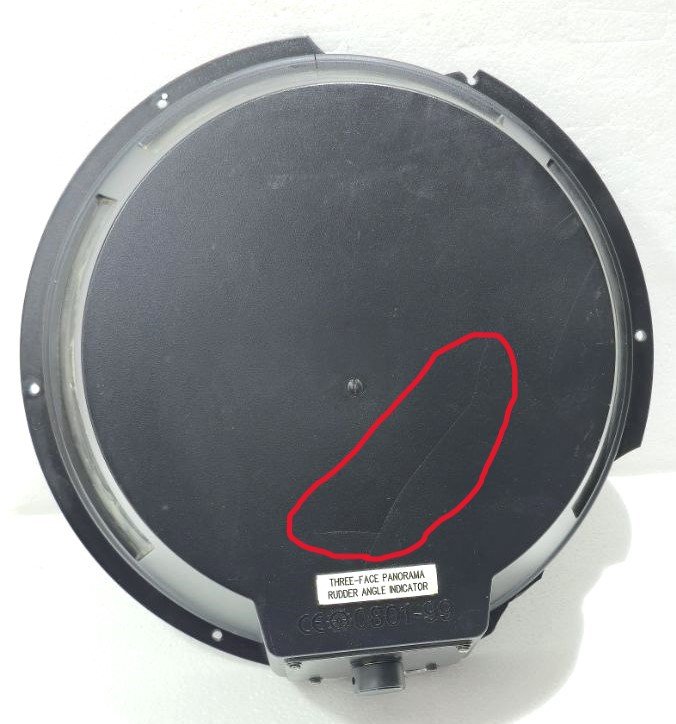 DEIF TRI-2 THREE FACE PANORAMA RUDDER ANGLE INDICATOR 603661.10 10VDC (3)