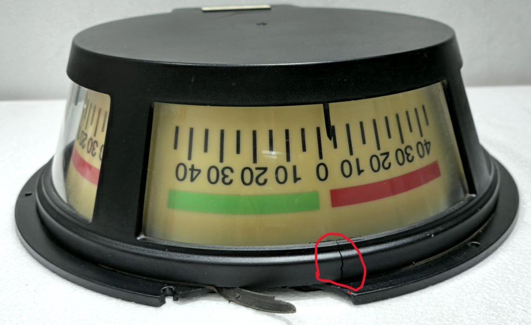 DEIF TRI-2 THREE FACE PANORAMA RUDDER ANGLE INDICATOR 603661.10 10VDC (9)