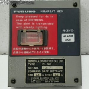FURUNO IC-305 INMARSAT MES DISTRESS ALERT/RECEIVED CALL UNIT GMDSS 1317