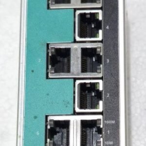 MOXA EDS-208A 326 8-PORT INDUSTRIAL ETHERNET UNMANAGED SWITCH 12/24/48 VDC