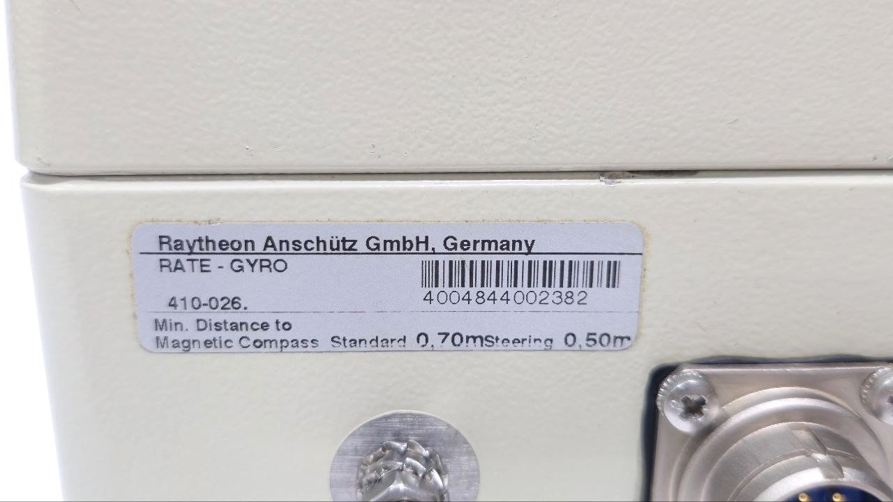 RAYTHEON ANSCHUTZ GMBH GERMANY RATE GYRO TYPE 410-026 2382 (5)