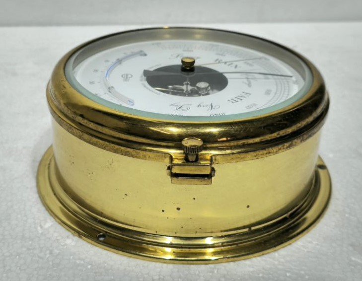 ANTIQUE BARIGO SHIP PRECISION BAROMETER COMPENSATED RAIN CHANGE FAIL #4 (10)
