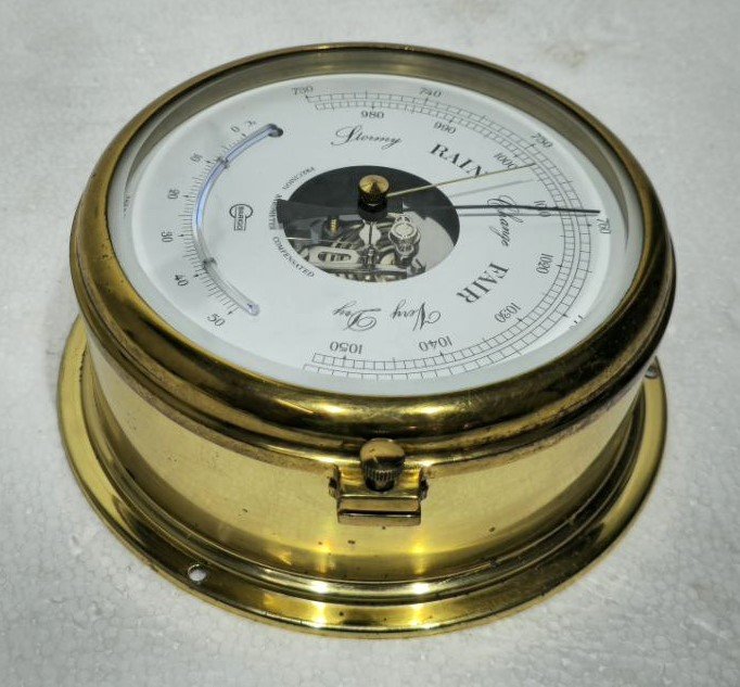 ANTIQUE BARIGO SHIP PRECISION BAROMETER COMPENSATED RAIN CHANGE FAIL #4 (7)