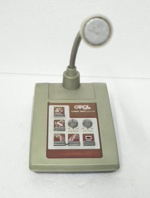 CAROL TABLETOP MICROPHONE CHIME MIKE MCH-500 CAN BROADCAST 4 TYPES (1)