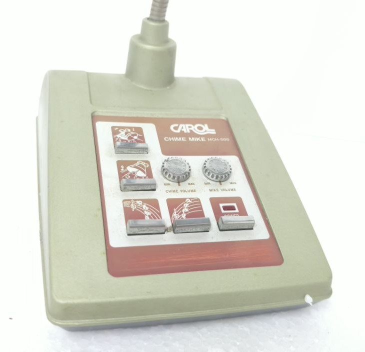 CAROL TABLETOP MICROPHONE CHIME MIKE MCH-500 CAN BROADCAST 4 TYPES (2)