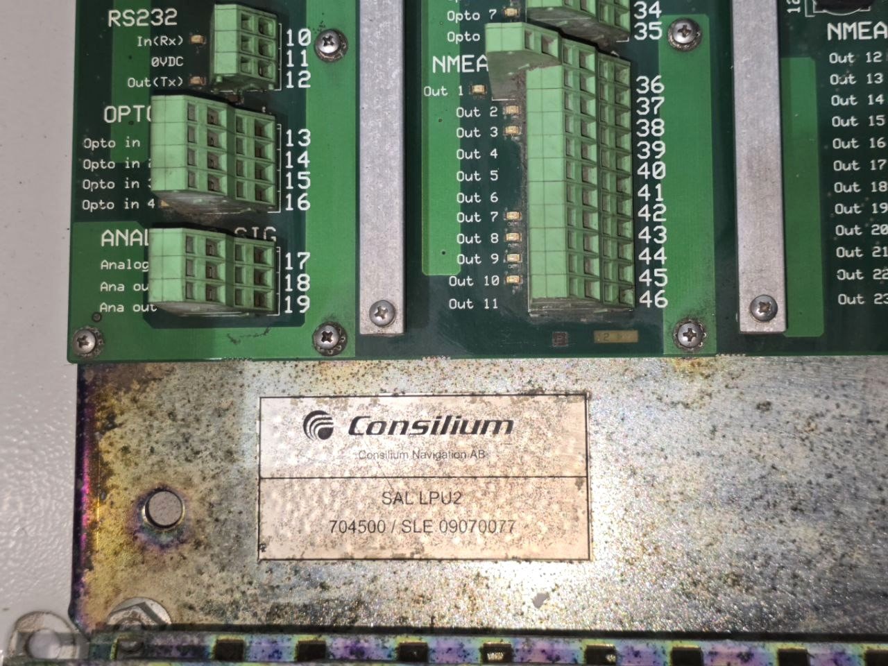 CONSILIUM NAVIGATION AB SAL LPU2 704500 SLE 09070077 LOG PROCESSING UNIT (15)