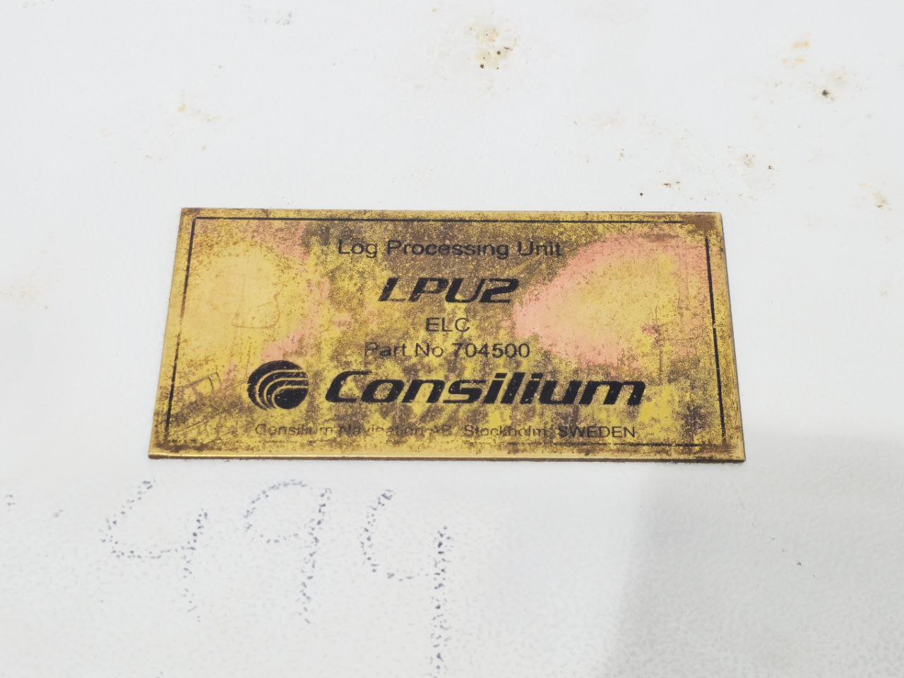 CONSILIUM NAVIGATION AB SAL LPU2 704500 SLE 09070077 LOG PROCESSING UNIT (3)