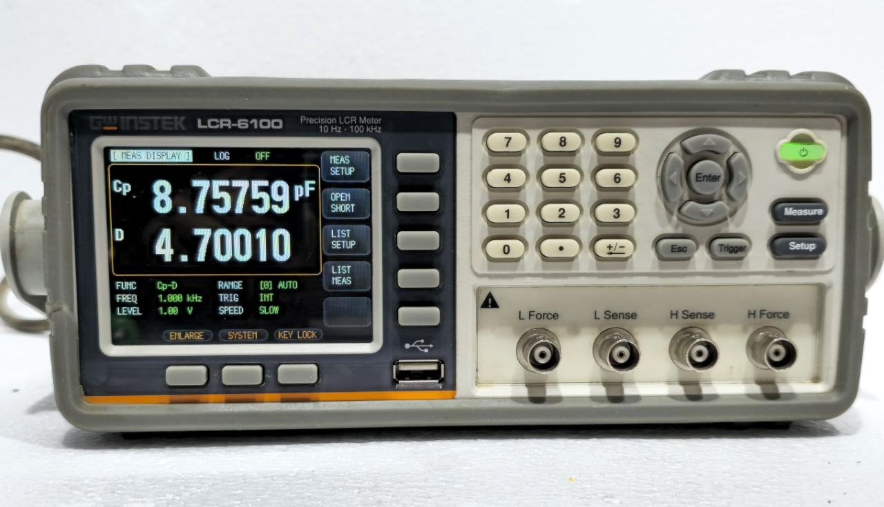 GW INSTEK LCR-6100 PRECISION LCR METER 10HZ-100KHZ LRC METER 0.05% ACCURACY (15)