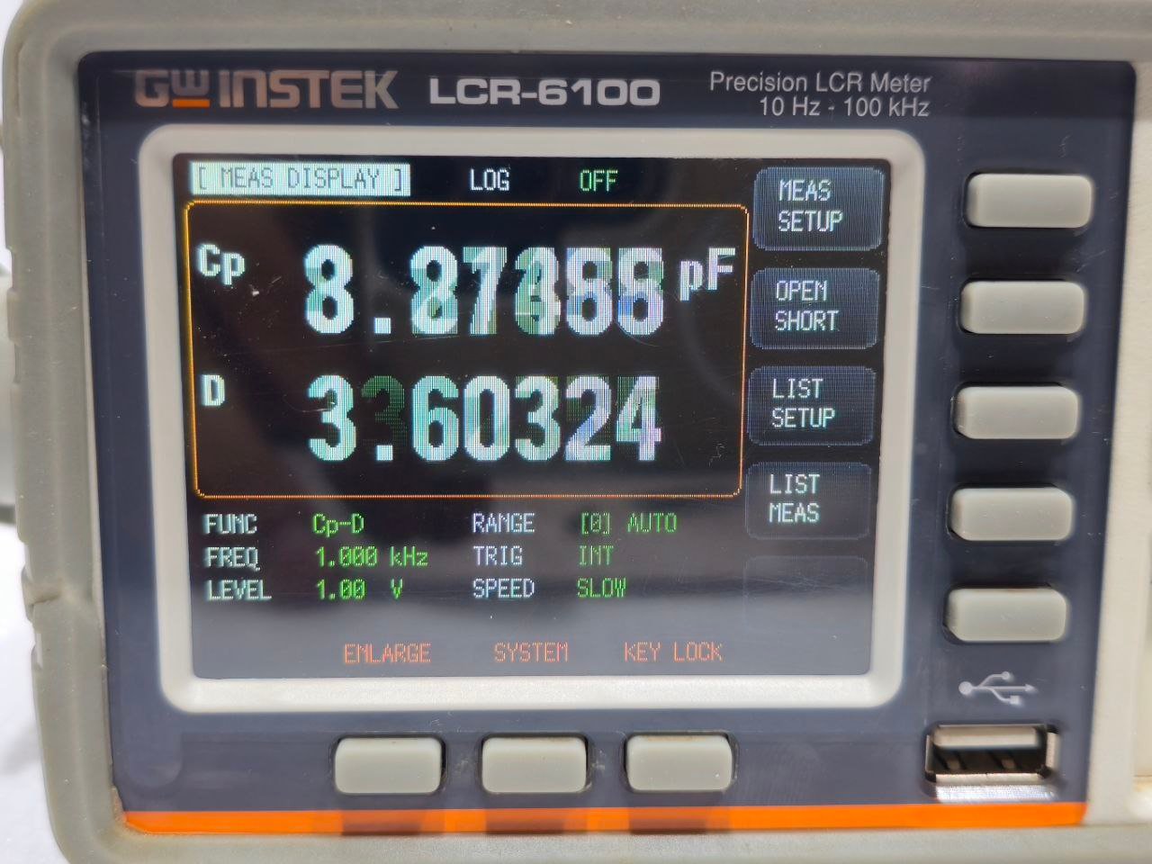 GW INSTEK LCR-6100 PRECISION LCR METER 10HZ-100KHZ LRC METER 0.05% ACCURACY (16)