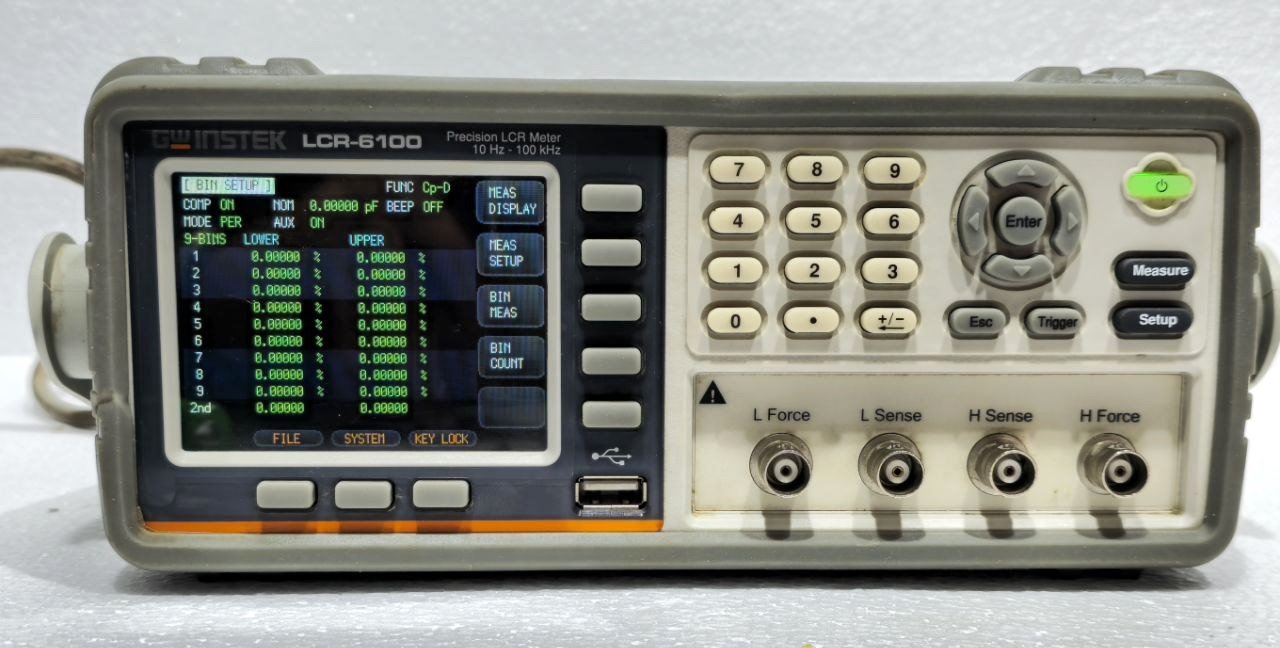 GW INSTEK LCR-6100 PRECISION LCR METER 10HZ-100KHZ LRC METER 0.05% ACCURACY (17)