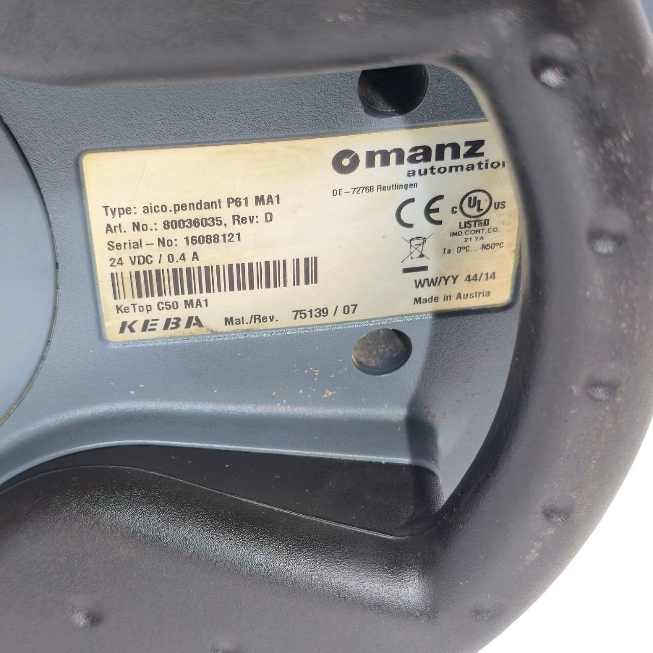 KEBA MANZ AUTOMATION AICO.PENDANT P61 MA1 TEACH PENDANT 80036035 REV D (10)