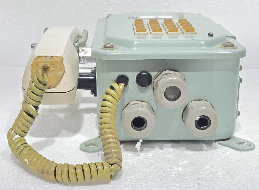 MARINE TELEPHONE ANTIQUE-ORIGINAL ODA-1380-1 SHIPBOARD MODEL BY SHIZUOKA OKI MFG NO-143 (10)