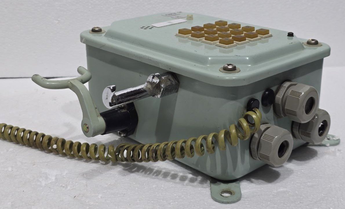 MARINE TELEPHONE ANTIQUE-ORIGINAL ODA-1380-1 SHIPBOARD MODEL BY SHIZUOKA OKI MFG NO-143 (13)