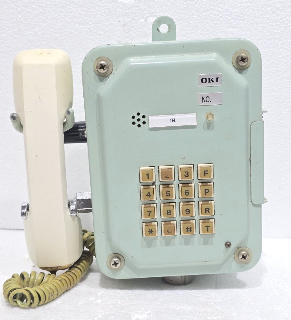 MARINE TELEPHONE ANTIQUE-ORIGINAL ODA-1380-1 SHIPBOARD MODEL BY SHIZUOKA OKI MFG NO-143 (2)