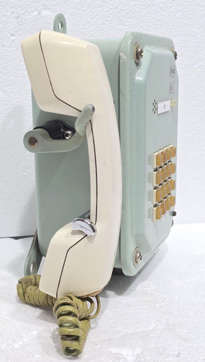 MARINE TELEPHONE ANTIQUE-ORIGINAL ODA-1380-1 SHIPBOARD MODEL BY SHIZUOKA OKI MFG NO-143 (7)
