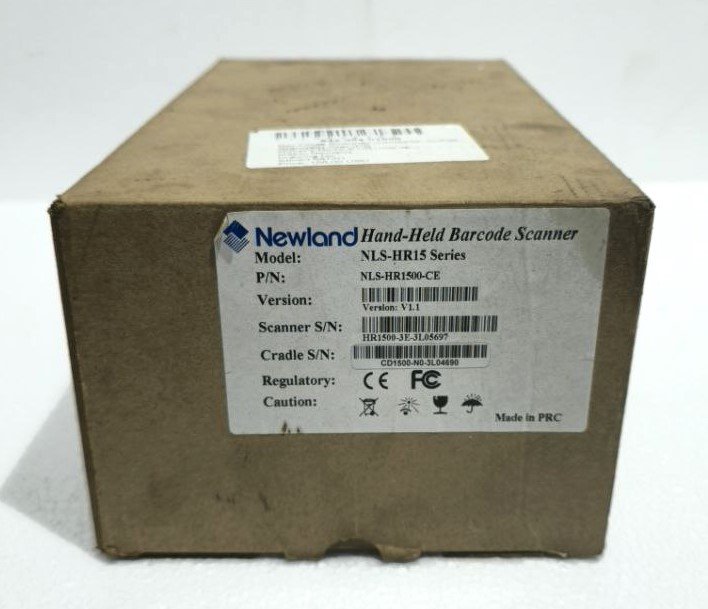 NEWLAND NLS-HR15 HAND HELD BARCODE SCANNER MULTI-FUNCTION BASE NLS-CD1500 WT CHARGER (1)