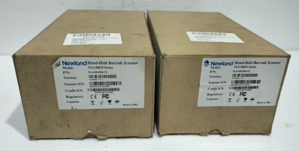 NEWLAND NLS-HR15 HAND HELD BARCODE SCANNER MULTI-FUNCTION BASE NLS-CD1500 WT CHARGER (10)