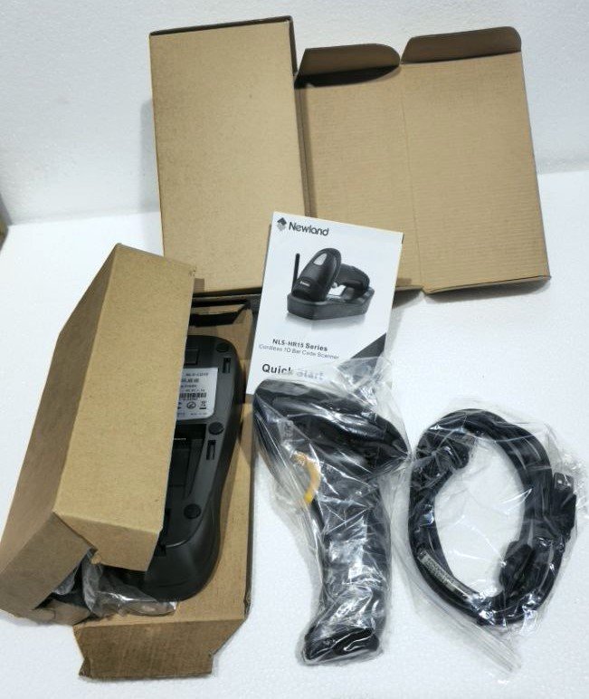 NEWLAND NLS-HR15 HAND HELD BARCODE SCANNER MULTI-FUNCTION BASE NLS-CD1500 WT CHARGER (4)