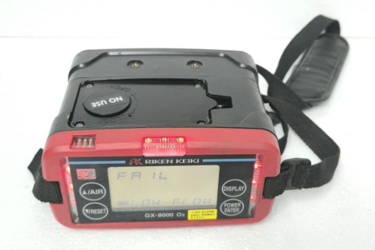 RIKEN KEIKI GX-8000 O2 FAIL FLOW ERROR GAS DETECTOR (11)