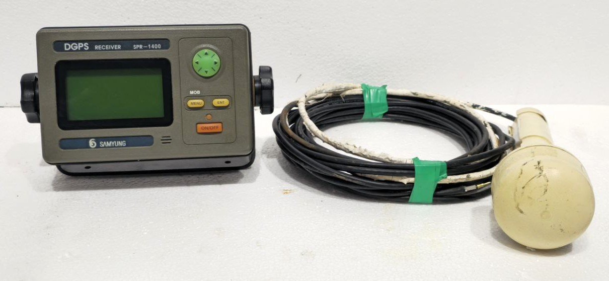 SAMYUNG DGPS RECEIVER SPR-1400 AND SAN-60 GPS ANTENNA W15M CABLE WITHOUT CONNECTOR (2)