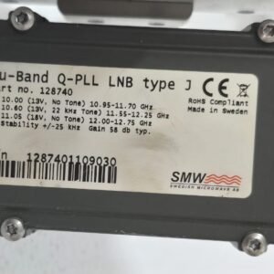 SMW KU-BAND Q-PLL LNB TYPE J SEATEL PN: 128740 SN-1287401109030