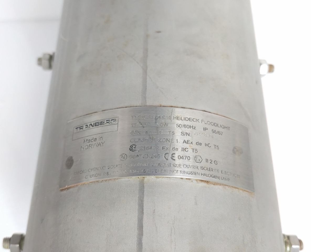 TRANBERG 9964-010 HELIDECK FLOOD LIGHT 110VAC 50W 5060HZ IP 6667 58448-07 #2 (7)
