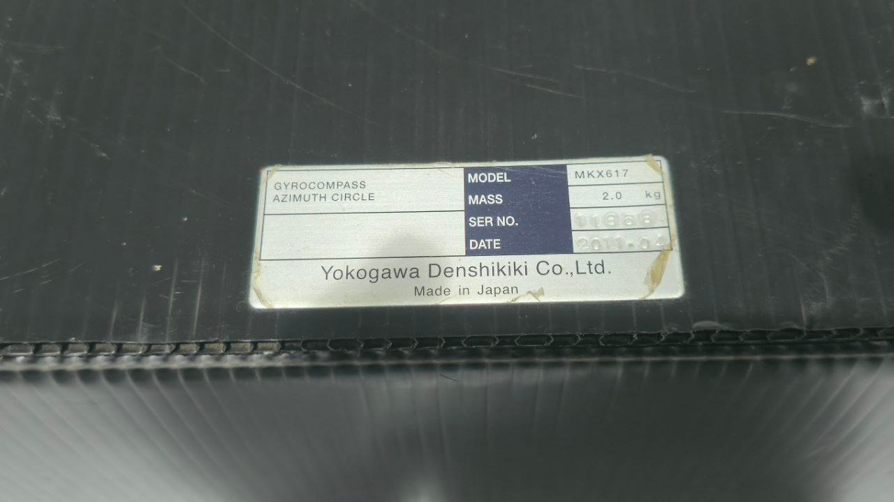YOKOGAWA GYROCOMPASS AZIMUTH CIRCLE MKX617 11B68 2011.04 2 KG (16)