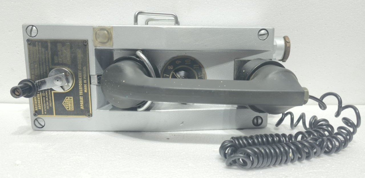 APARAT TELOS KRAKOW APZ 6 S TELEPHONE MARINE ANTIQUE ORIGINAL #2 (3)