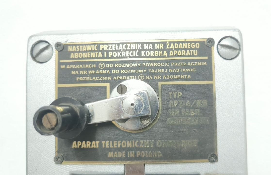 APARAT TELOS KRAKOW APZ 6 S TELEPHONE MARINE ANTIQUE ORIGINAL #2 (9)