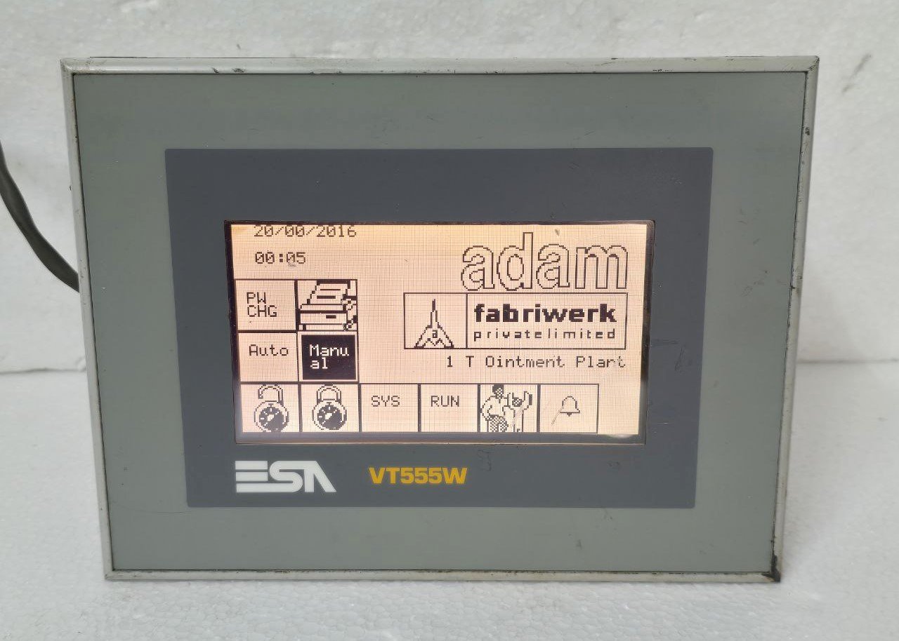 ESA VT555W VT555WA0000 OPERATOR INTERFACE REV1.1 SN14-006-05770 ITALY (9)