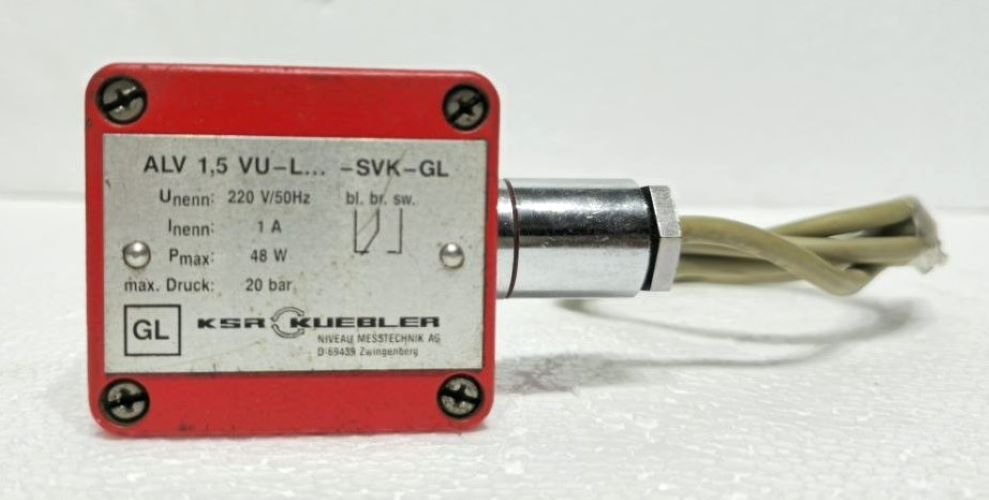 KSR KUEBLER F-NR106481-2 ALV 1,5 VU-L 280-SVK-GL FLOAT MAGNETIC SWITCH 220V50HZ 20 BAR (2)