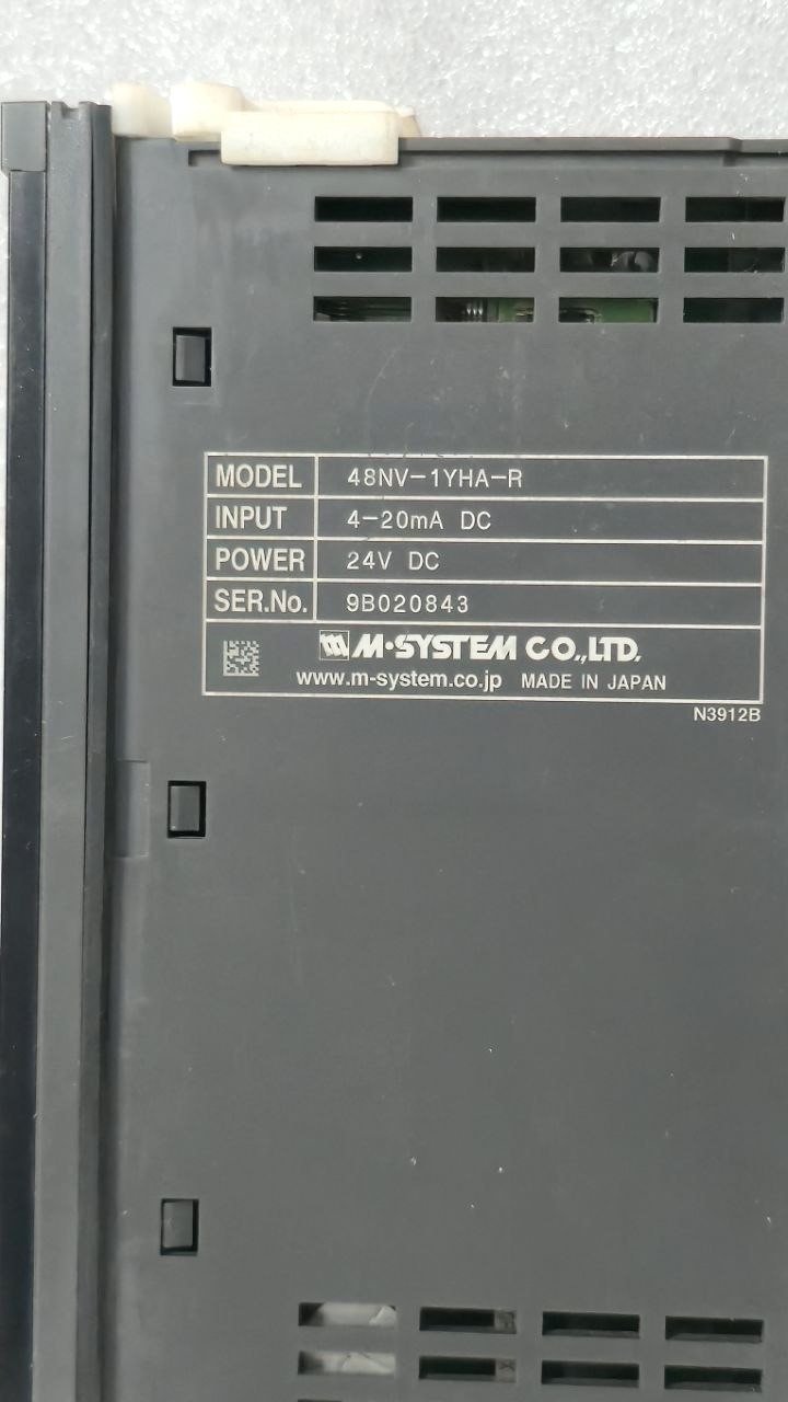 M-SYSTEM 48NV-1YHA-R 24VDC DUAL A 21417 MMH20 0TO 7500MM BARGRAPH INDICATOR #3 (7)