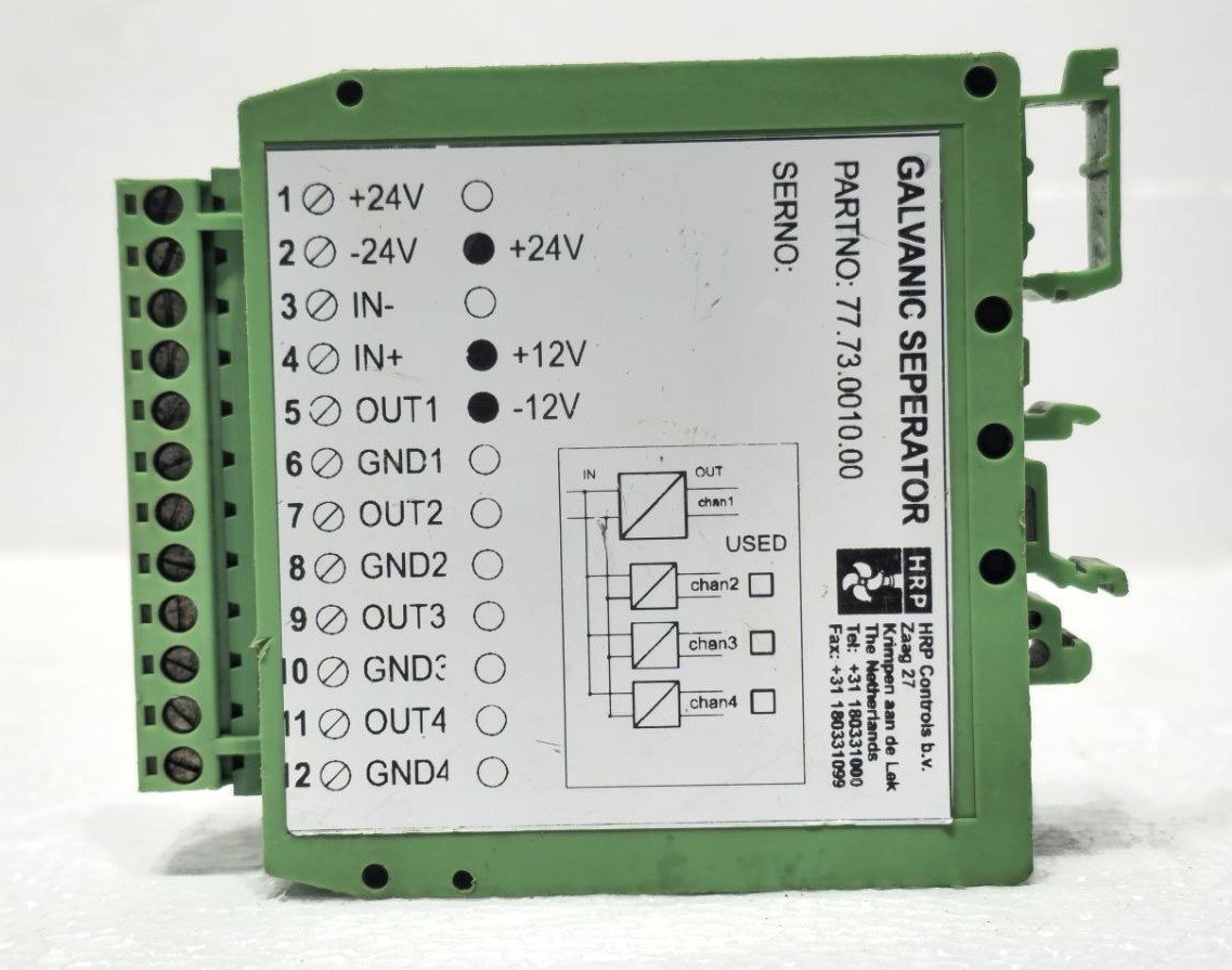 PHEONIX CONTACT HRP CONTROLS 77.73.0010.00 GALVANIC SEPERATOR UNIT (2)