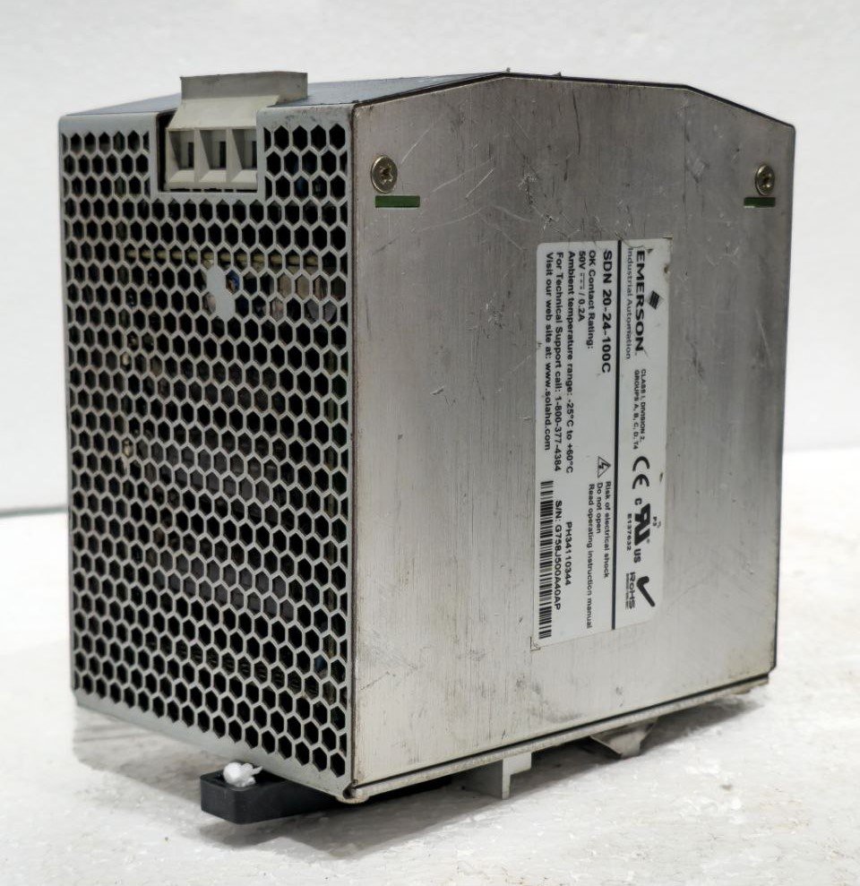 SOLA EMERSON SDN 20-24-100C POWER SUPPLY IN 100-240VACDC OUT 24-28 VDC 20A-0 (4)