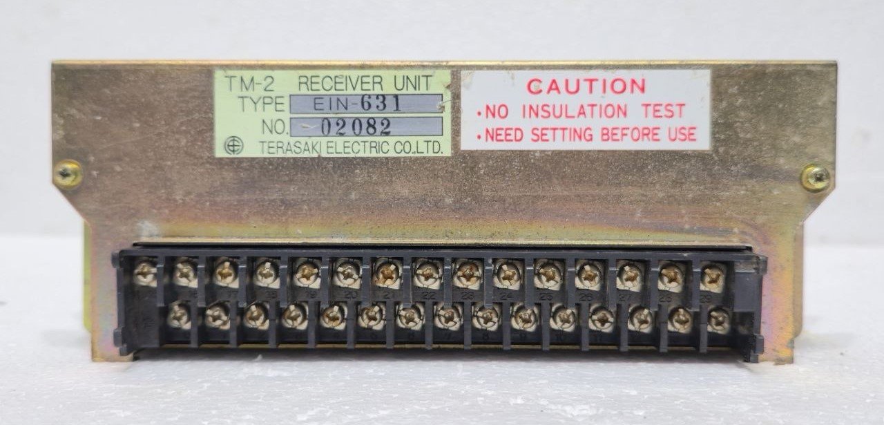 TERASAKI ELECTRIC MODEL TM-2 TYPE EIN-631 02082 MARINE INDUSTRIAL RECEIVER UNIT (2)