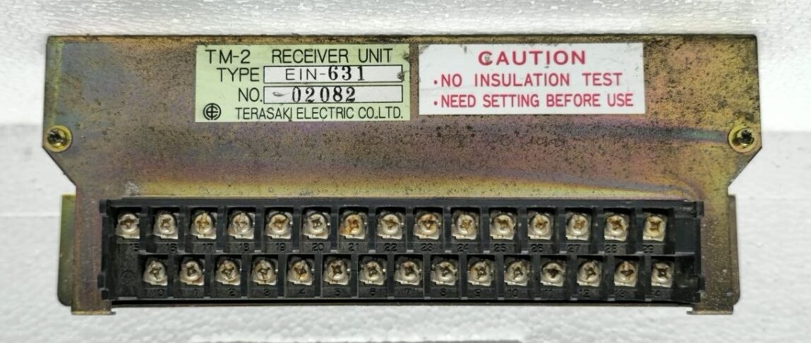 TERASAKI ELECTRIC MODEL TM-2 TYPE EIN-631 02082 MARINE INDUSTRIAL RECEIVER UNIT (7)