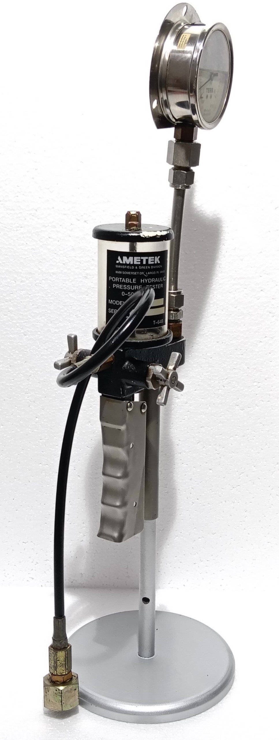 AMETEK T-620 384 PORTABLE HYDRAULIC HAND PUMP PRESSURE TESTER 0-5000 PS (10)
