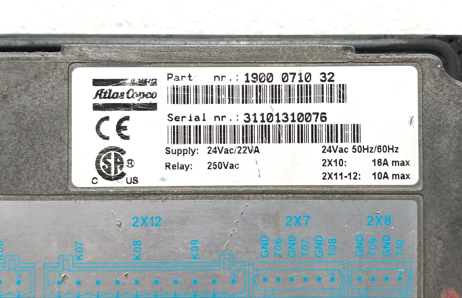 ATLAS COPCO 1900 0710 32 ELEKTRONIKON CONTROLLER 240VAC 31101310076 (4)