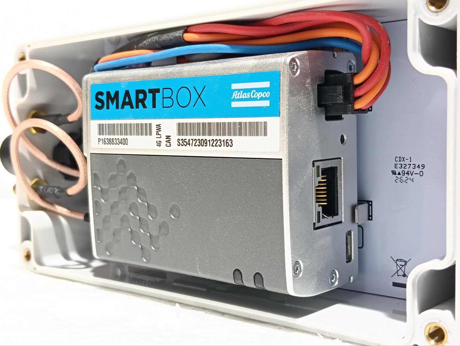 ATLAS COPCO P1638833400 FLEETLINK SMARTBOX COMPRESSOR MONITOR ETHERNET MODEM – 2 (2)