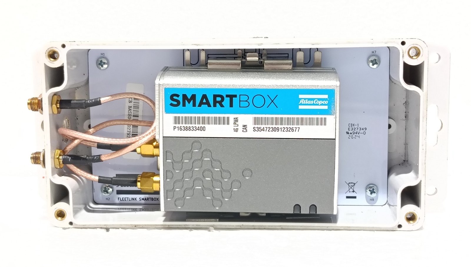 ATLAS COPCO P1638833400 FLEETLINK SMARTBOX COMPRESSOR MONITOR ETHERNET MODEM (9)